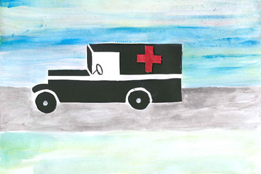 Ambulance Papercutting